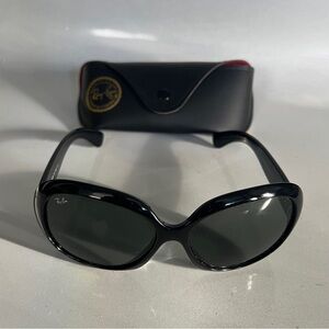 Ray Ban 4098 Black Sunglasses 60-15-134 Italy w Case